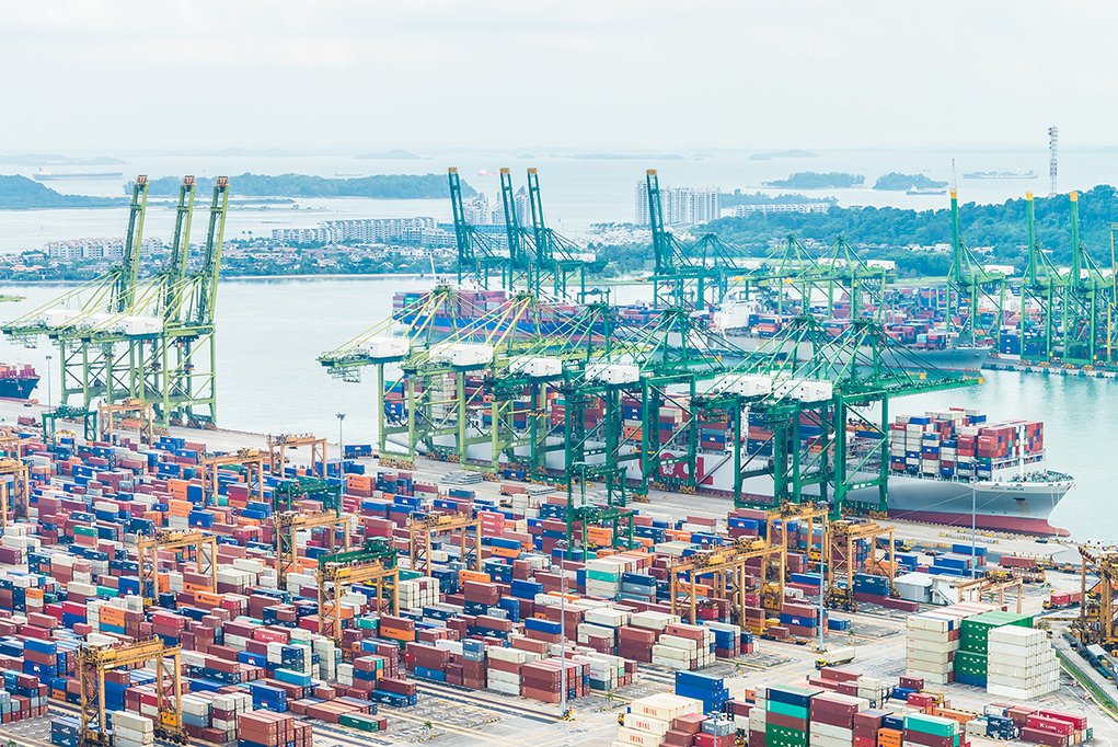 Singapore shipping port